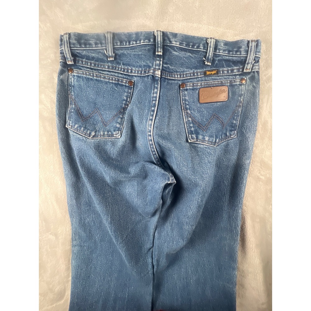 Wrangler 13MWZPW Cowboy Cut Original Fit Blue Jeans Mens 34x36 Heavyweight Denim